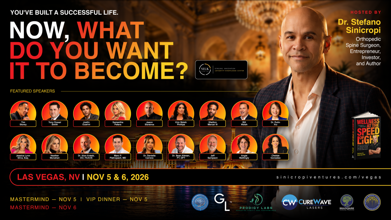 The Extraordinary Life Mastermind event with Dr. Stefano M. Sinicropi