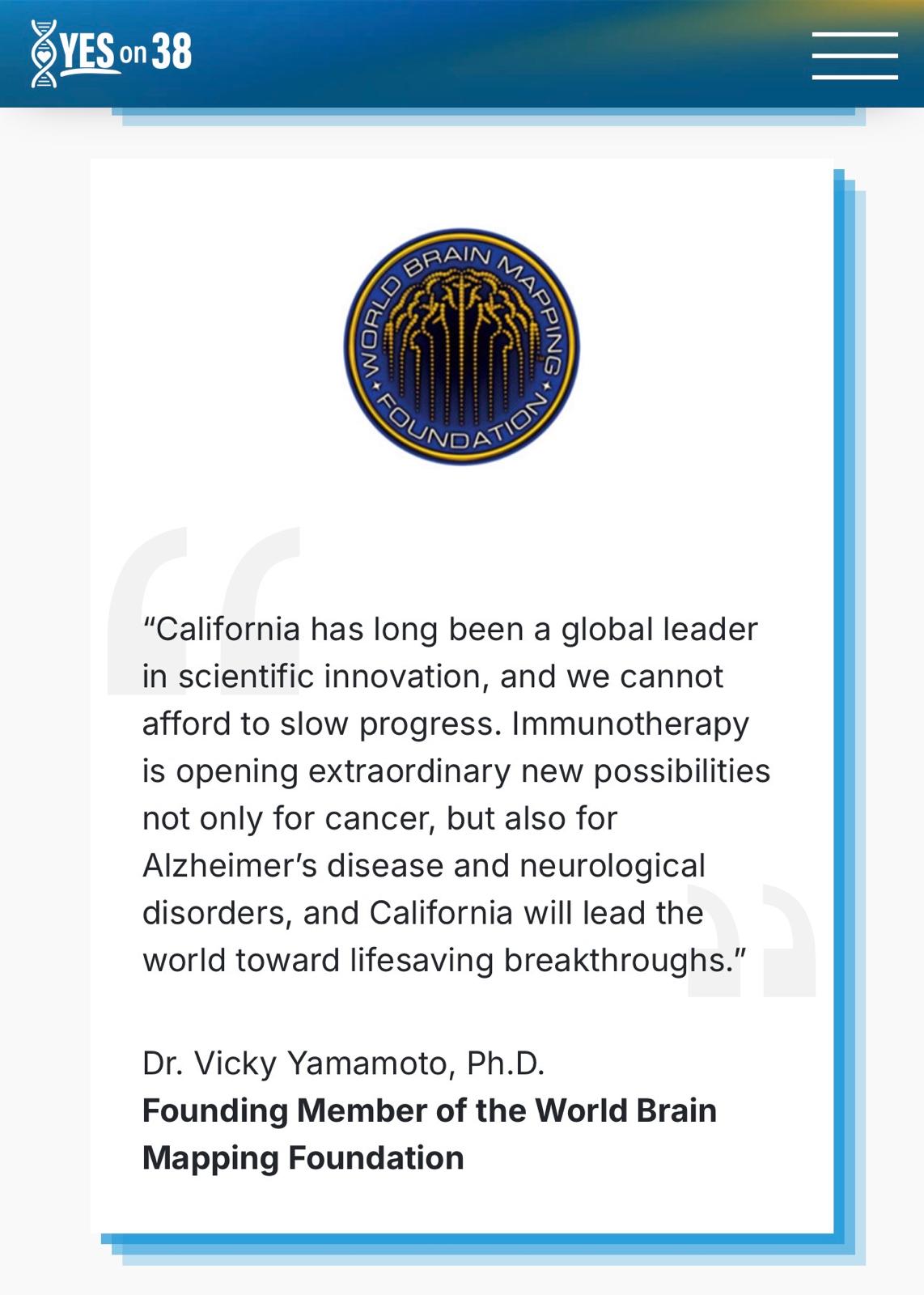SBMT Supports Prop 38 Dr. Vicky Yamamoto’s remarks on Prop 38